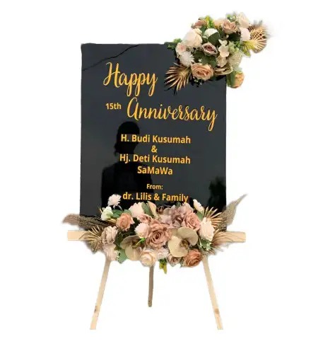 Papan Bunga Akrilik pedes